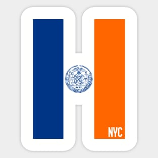 The flag of New York CIty Sticker